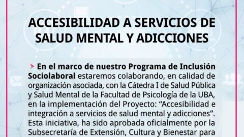 ACCESIBILIDAD A SERVICIOS DE SALUD MENTAL Y ADICCIONES