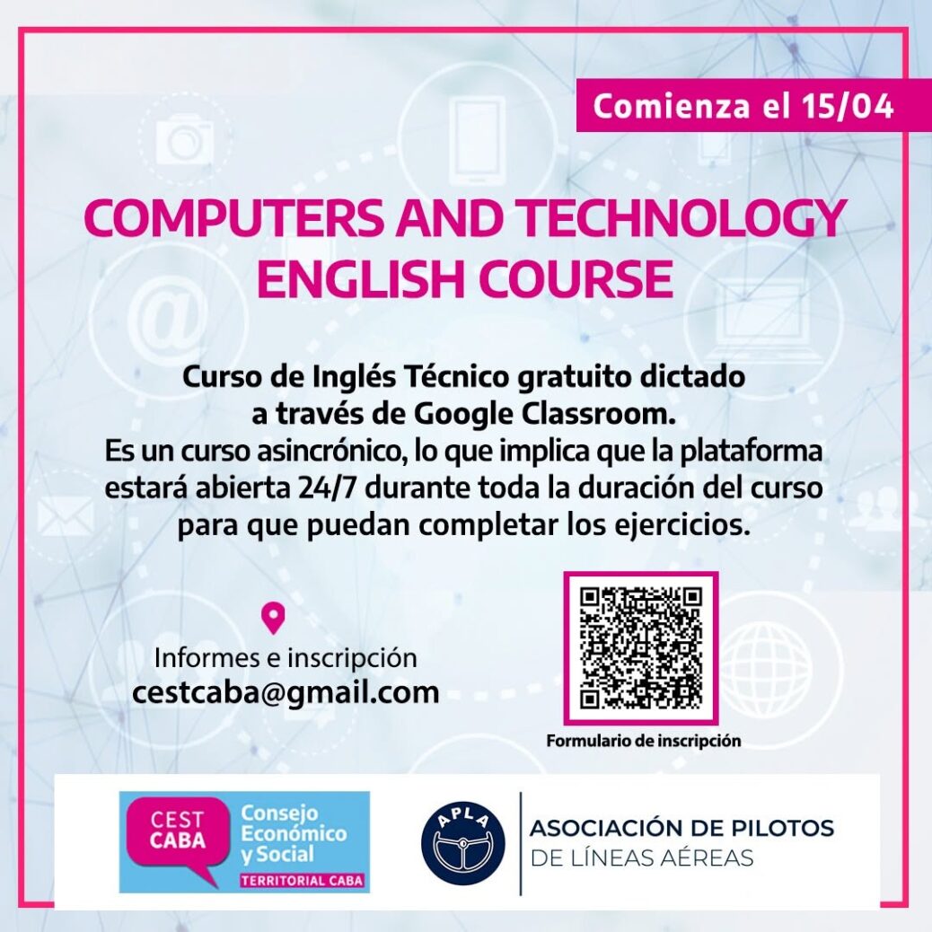 COMPUTERS AND TECHNOLOGY ENGLISH COURSE