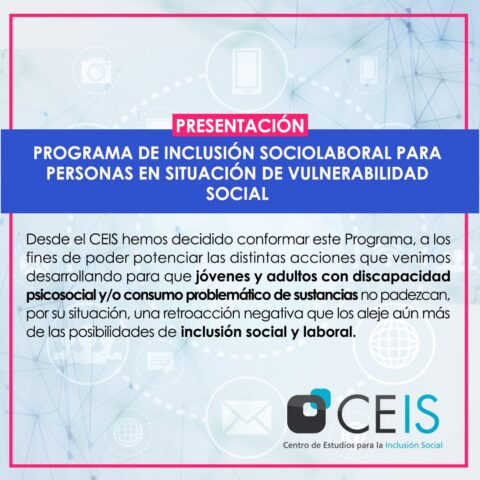 PROGRAMA DE INCLUSIÓN SOCIOLABORAL PARA PERSONAS EN SITUACIÓN DE VULNERABLIDAD SOCIAL